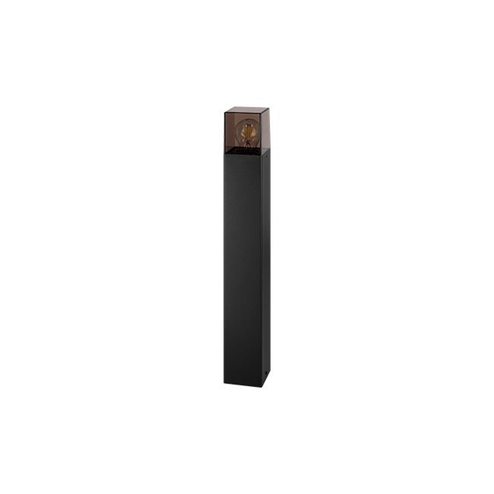 Lyora Moderne tuinlampDenver zwart met smoke glas 60cm - 9308